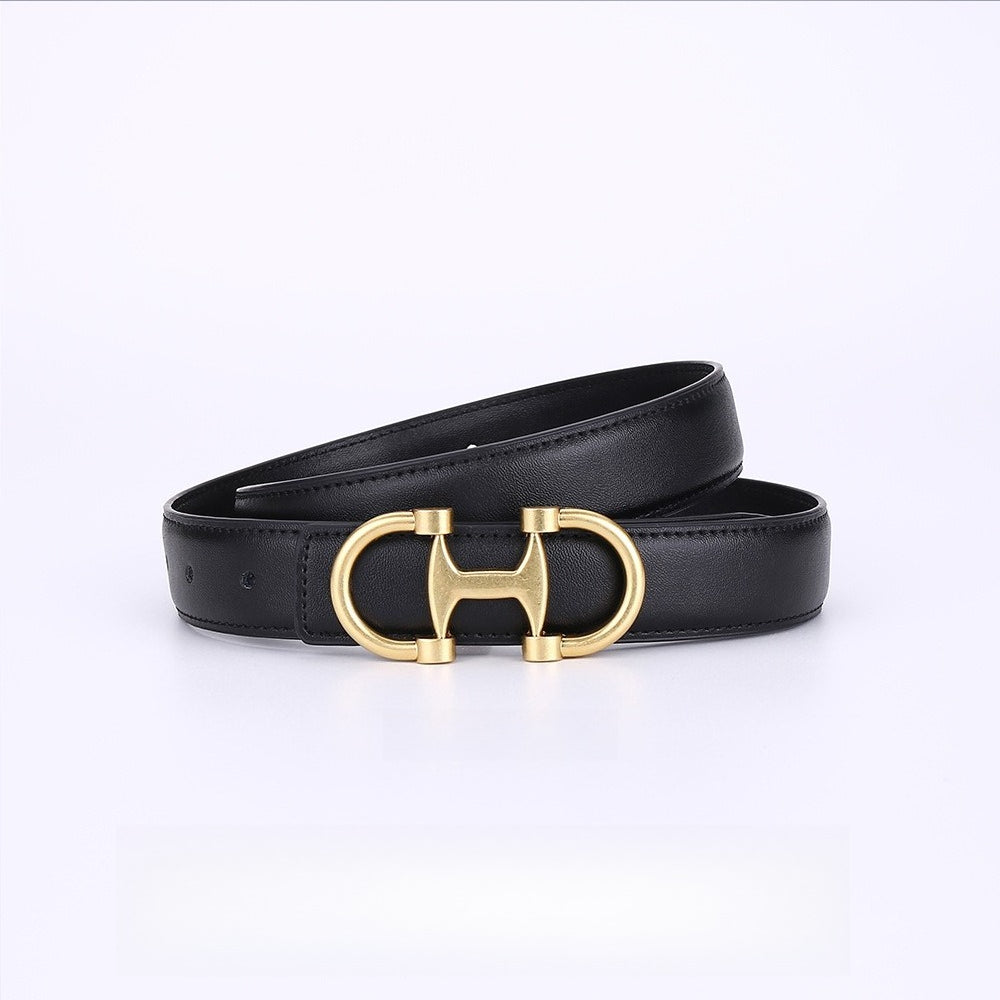 Fashion Decorative Cowhide Leather Belt Women N6H330