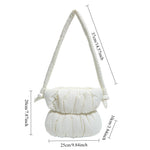 Load image into Gallery viewer, Women's Ruched Padded Nylon Bucket Bag N6J215