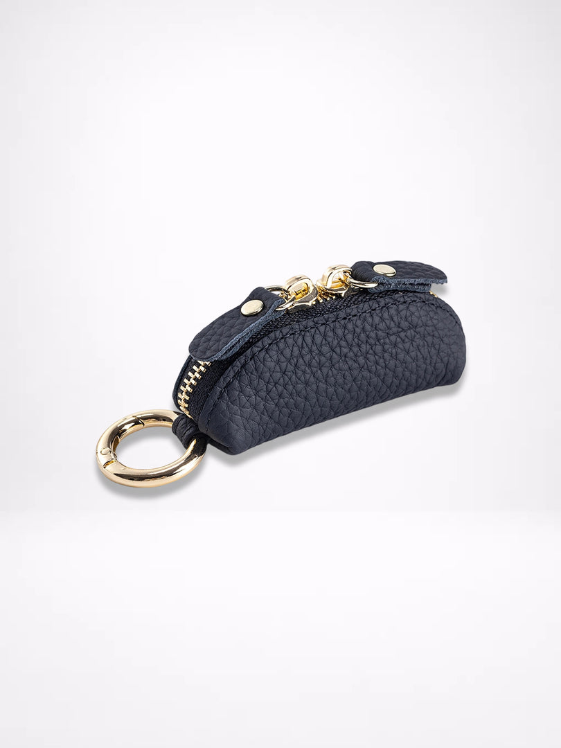 Genuine Leather Coin Purse with Keychain Women N6D018