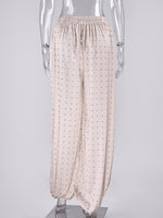 Load image into Gallery viewer, White Polka Dot Wide Leg Straight Pants N6E169