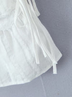 Load image into Gallery viewer, White Lace Trim Fitted Camisole Top N6F185