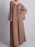 Load image into Gallery viewer, Brown Lounge Robe Dress Women N6C200