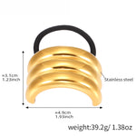 Load image into Gallery viewer, 18K Gold Plated Titanium Steel Butterfly Hair Tie S5P452

