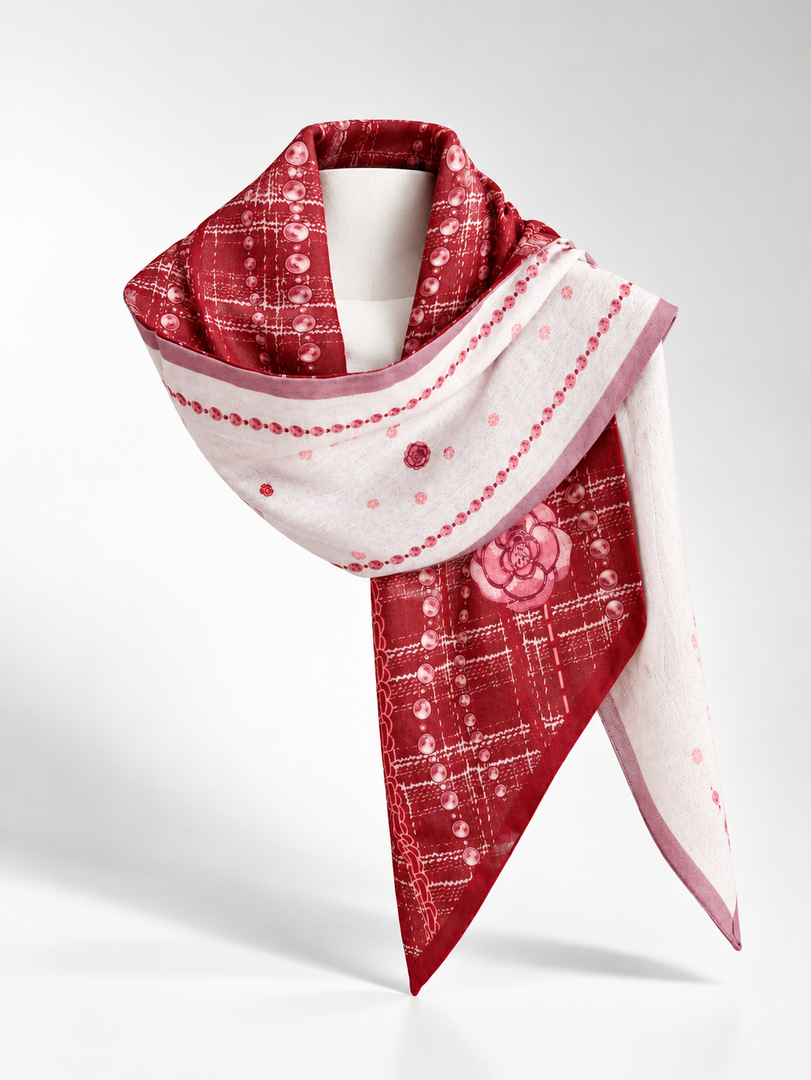 Women's Cotton Linen Printed Scarf Shawl N6J143