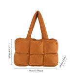 Load image into Gallery viewer, Women's Padded Nylon Quilted Tote Bag N6J216