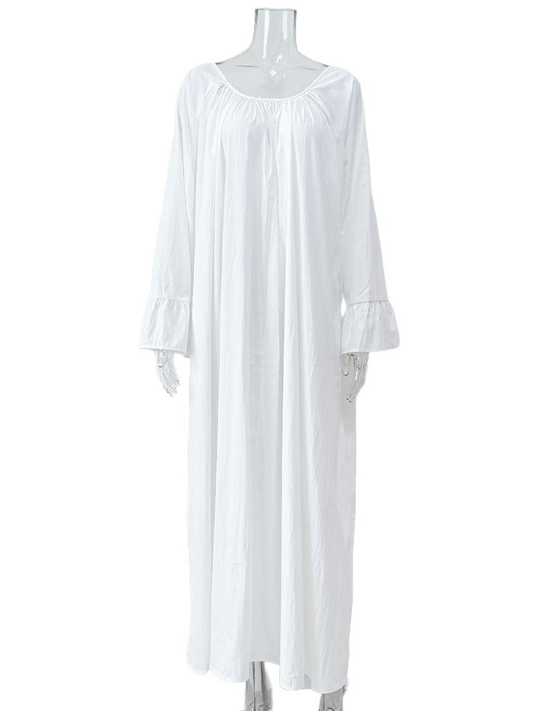 Brown Lounge Robe Dress Women N6C200