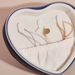 Load image into Gallery viewer, Heart Shape Leather Jewelry Organizer Box S5P831