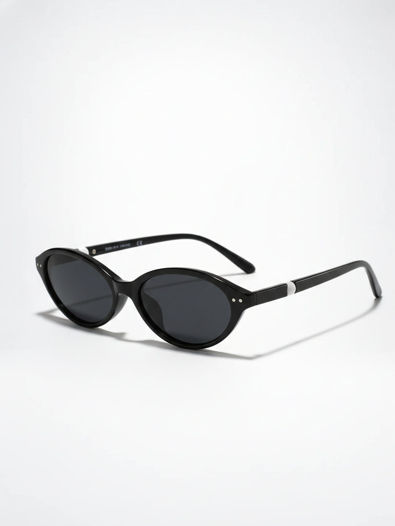 Cat Eye Oval Small Frame Sunglasses Women N6B217