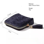 Load image into Gallery viewer, Fringe Zipper Jewelry Organizer Fabric S5P393