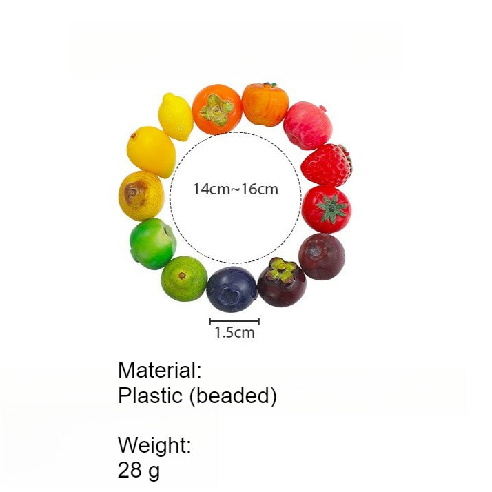 Fun Fruit Elastic Bracelet Cute Dopamine Summer N6H105