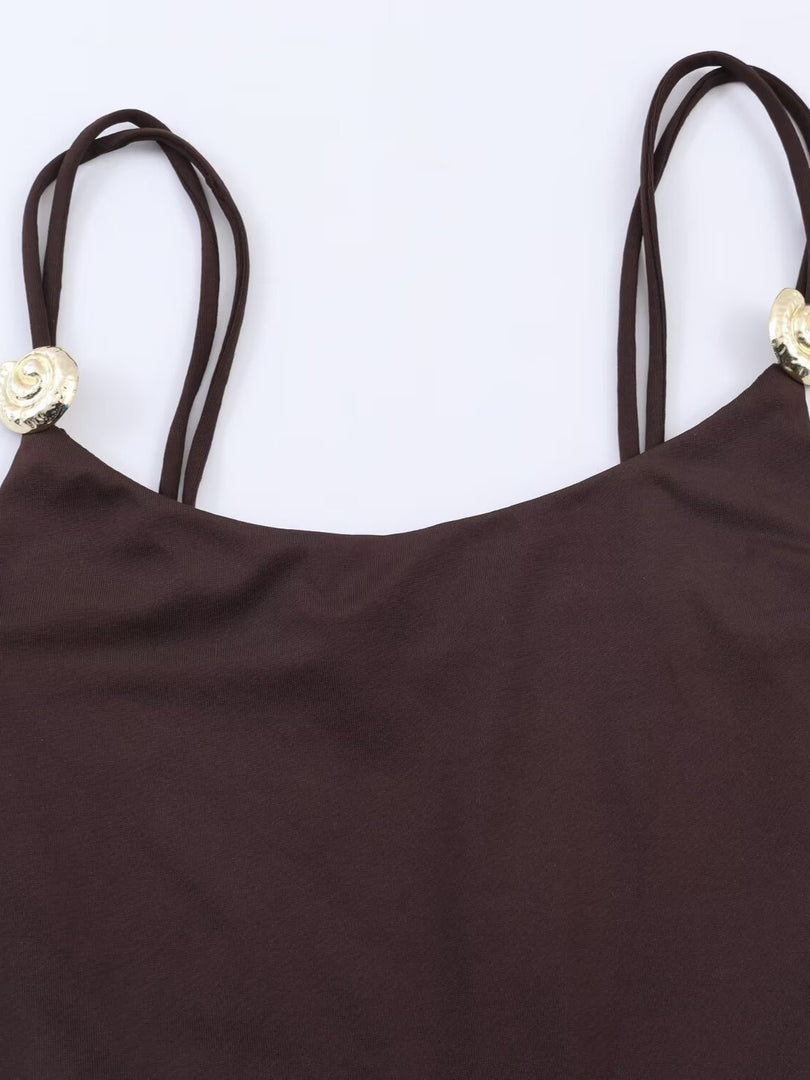 Sexy Strappy One-Piece Swimsuit Women N6C272