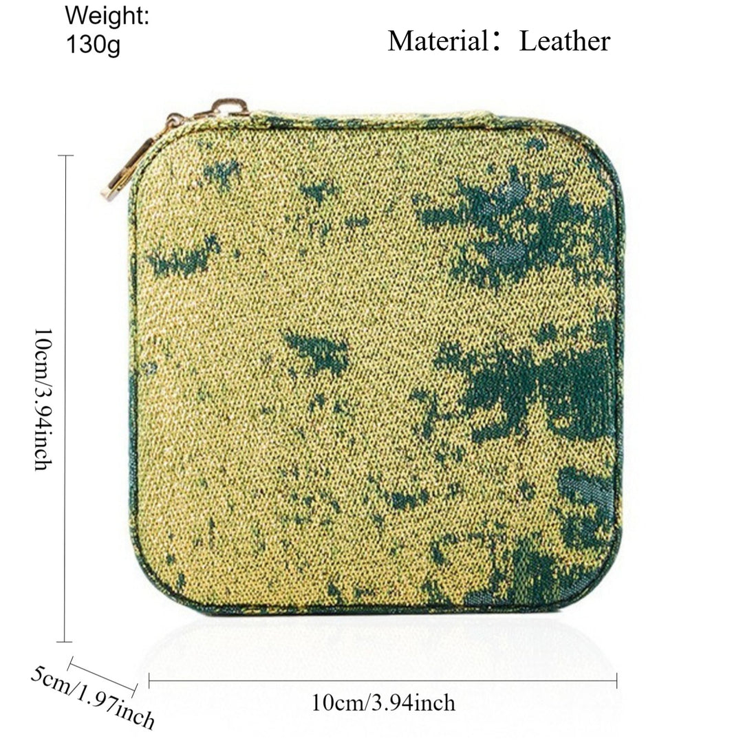 Travel Portable Leather Jewelry Case Organizer N6E070