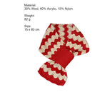 Load image into Gallery viewer, Wave Stripe Knit Scarf Women Wool Blend N6H311