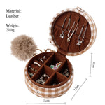 Load image into Gallery viewer, Portable Maillard Coin Jewelry Box Women S5P689