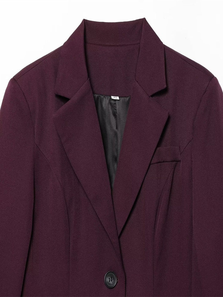 Slim Fit Blazer Women Office N6C117