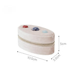 Load image into Gallery viewer, Natural Stone Velvet Jewelry Organizer Box N6G058