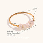 Load image into Gallery viewer, Crushed Freshwater Pearl Ring Stainless Steel N6H180