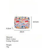 Load image into Gallery viewer, Floral Print Cotton Organizer Polyester Lining S5P326