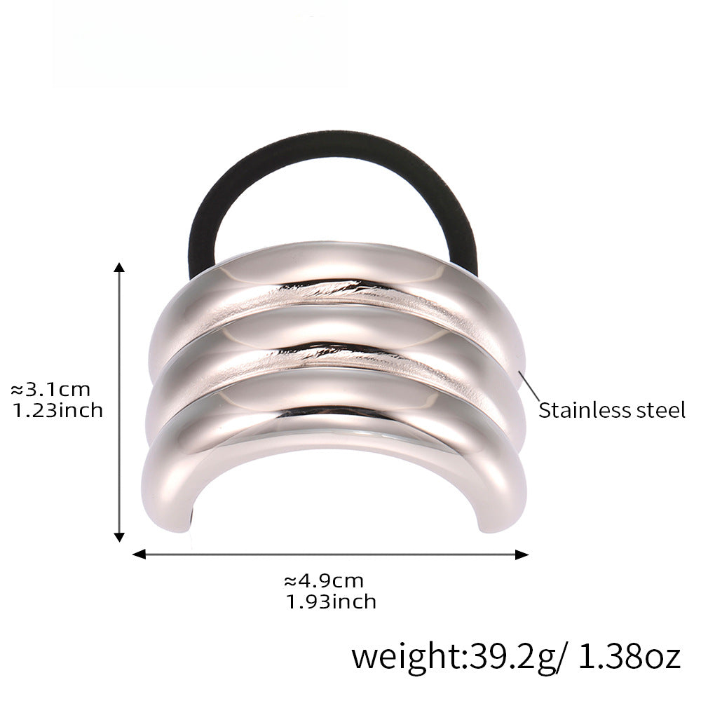 18K Gold Plated Titanium Steel Butterfly Hair Tie S5P452