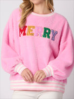 Load image into Gallery viewer, ChristmasGlitter Crew MidWeight Pink Cream N5A026
