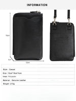 Load image into Gallery viewer, Genuine Leather Vertical Phone Crossbody Bag Women N6D015