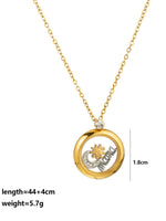Load image into Gallery viewer, Mom Mirror Pendant Necklace 18K Gold Plated N6D535