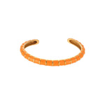 Load image into Gallery viewer, Segmented Drip Enamel Bangle Steel Open Adjustable S5P129