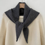 Load image into Gallery viewer, Cashmere Wool Solid Triangle Scarf Women Winter N6H234