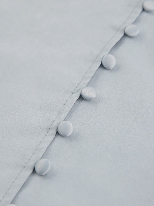 Mandarin Collar Office White Shirt Women N6C135