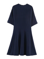 Load image into Gallery viewer, Knit Round Neck Short Sleeve Dress Women N6C270