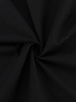 Load image into Gallery viewer, Black High Waist Spaghetti Strap French Midi Dress N6D090