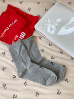 Load image into Gallery viewer, Bow Ruffle Mid Calf Socks Women N6C175