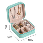 Load image into Gallery viewer, Mini Leather Travel Jewelry Case Multi Compartment S5P401