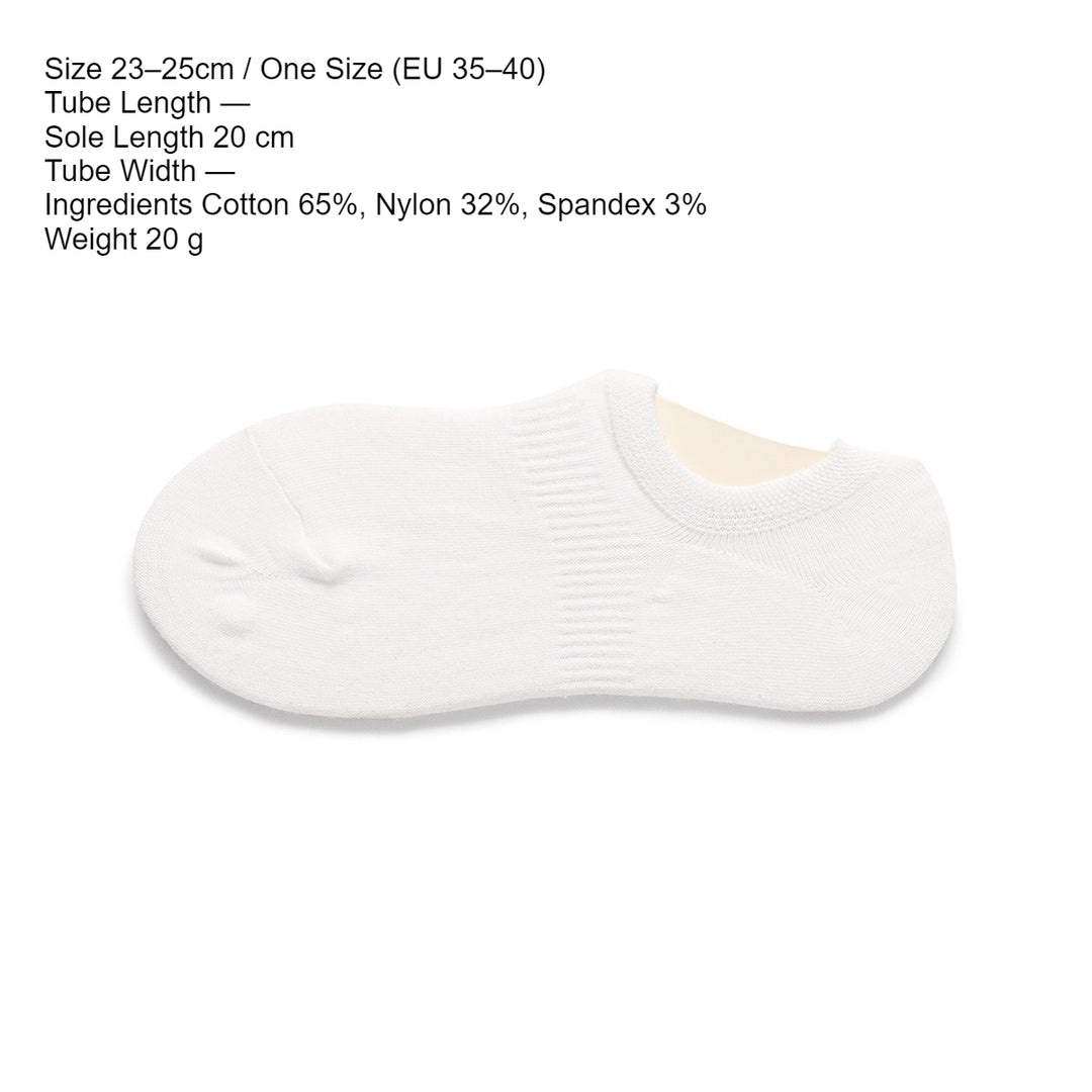 Muted Tone Cotton No-Show Socks Women N6C162