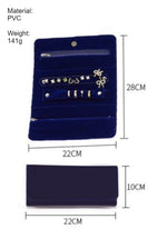 Load image into Gallery viewer, Travel Jewelry Organizer PVC Portable Blue N6C072