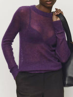 Load image into Gallery viewer, Sheer Cropped Cardigan Candy Tones Ultra Light N5Z264
