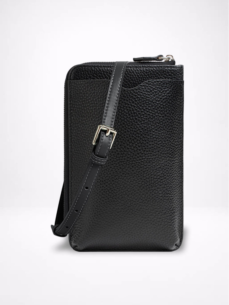 Genuine Leather Vertical Phone Crossbody Bag Women N6D015