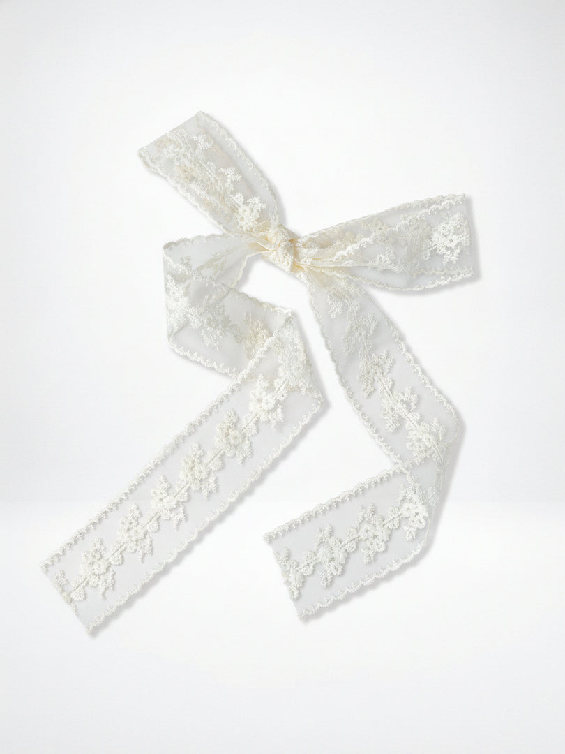 Retro Lace Scarf Headband Long 1.5m French N6C005