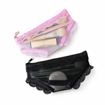 Load image into Gallery viewer, Unisex Pink Mesh Triangle Pencil Pouch N6J255