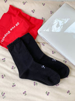 Load image into Gallery viewer, Bow Ruffle Mid Calf Socks Women N6C175
