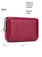 Load image into Gallery viewer, RFID Leather Accordion Card Case Women N6D035