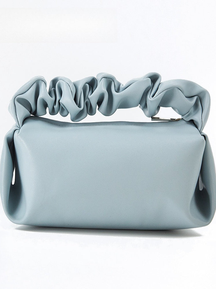 Pleated PVC Cloud Makeup Bag Women N6C069