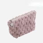 Load image into Gallery viewer, Plush Checkerboard Makeup Bag Women S5P756
