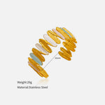 Load image into Gallery viewer, Gold Oil Drop Stainless Steel Bangle Light Luxury N6F264