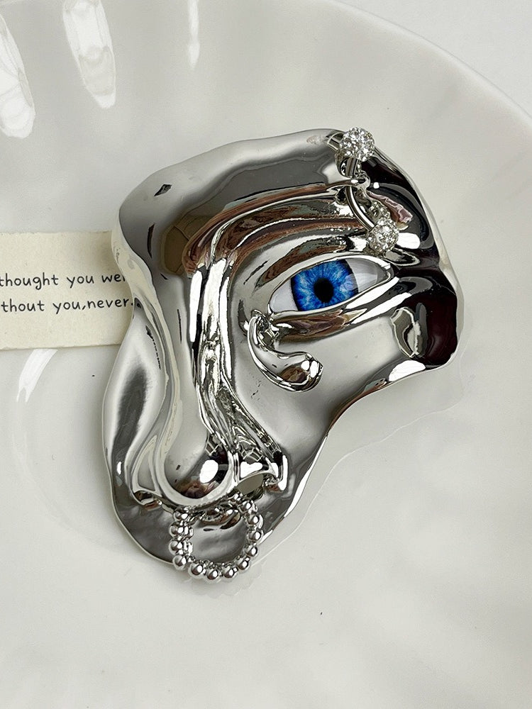 Half Face Mask Nose Ring Brooch Gothic Pin Women N6A207
