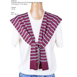 Load image into Gallery viewer, Colorblock Stripe Knit Shoulder Cape Women Travel N6H244