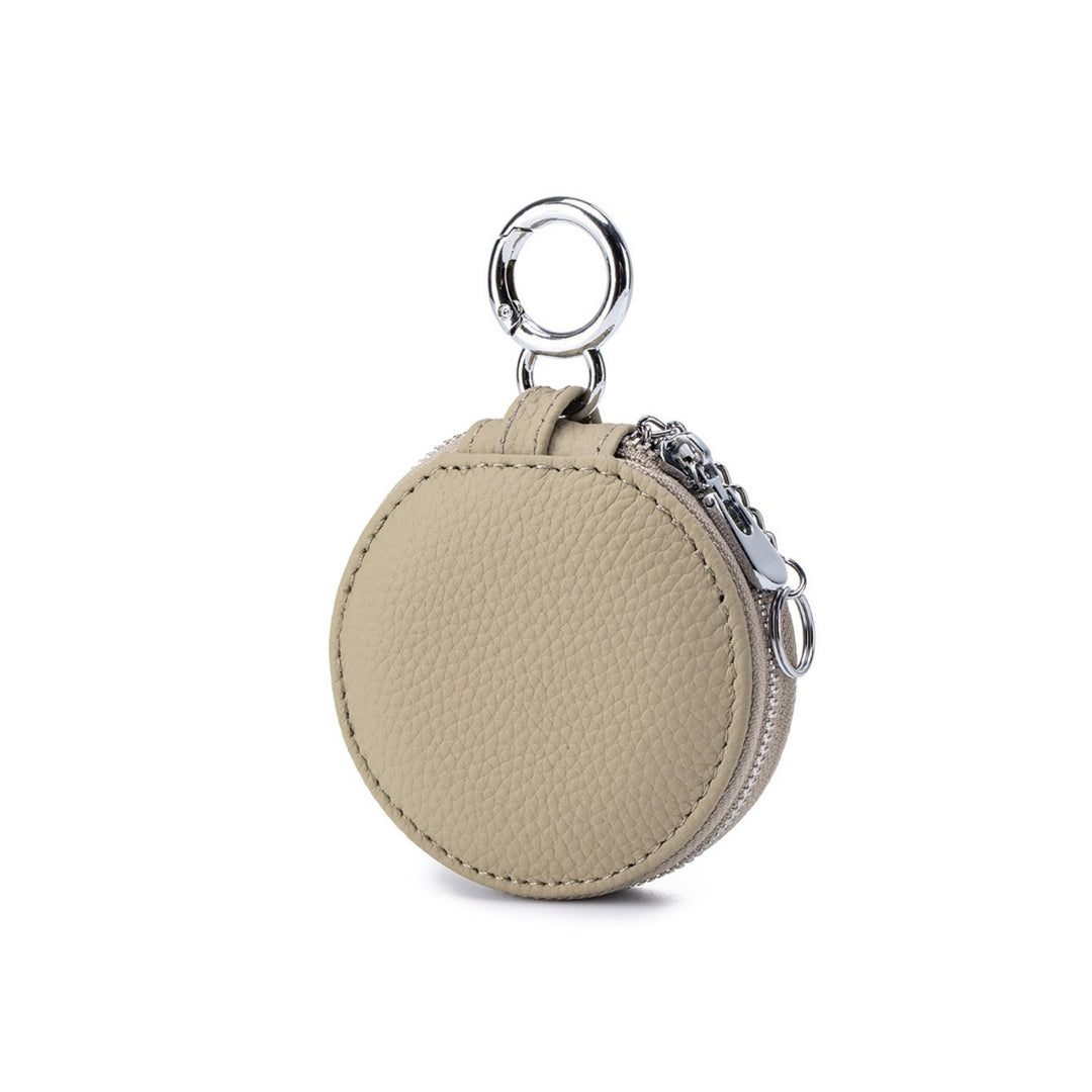 Genuine Leather Round Lipstick & AirPods Case N6E067