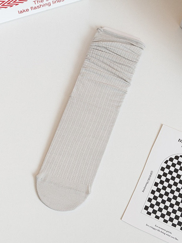 Breathable Mesh Slouch Socks Women N6C161