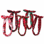 Load image into Gallery viewer, Womens Christmas Plaid Bow Headband N6K123