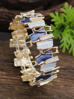 Load image into Gallery viewer, Color Drip Hand-Painted Geometric Stretch Bangle N6C213